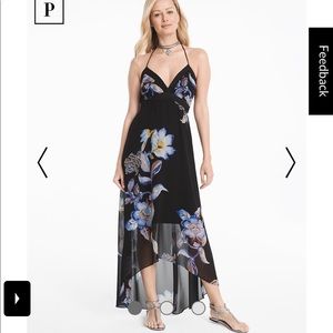 HP⭐NWT WHBM Petite Floral High-Low Maxi Dress